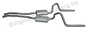 65-66 2&quot; FLOWMASTER DUAL EXHAUST SYSTEM