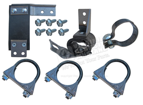 65-66 EXHAUST HANGER KIT FITS V8 WITH SINGLE EXHAUST SYSTEM  2&quot;