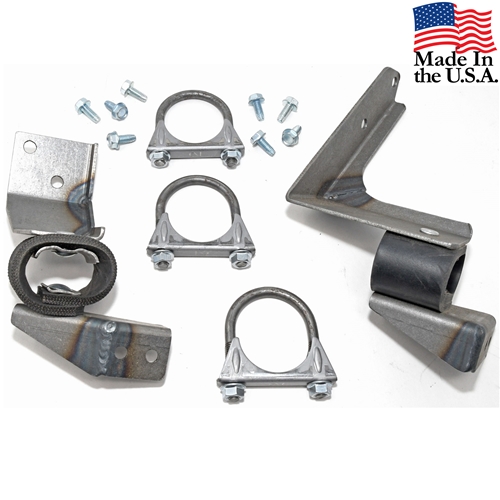 EXHAUST HANGER KIT FOR 67 SINGLE EXHAUST V8 (ALL) AND 6 CYL(AUTOMATIC TRANSMISSION) 2&quot;