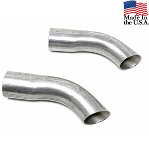 1 3/4&quot;-2&quot; EXHAUST TAIL PIPE TURNDOWN TIPS- PAIR-THIS IS FOR ORIGINAL STYLE 2&quot; EXHAUST SYSTEM