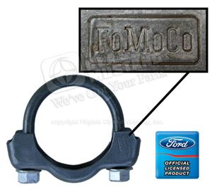 65-67 CORRECT FOMOCO STAMPED 2 INCH EXHAUST CLAMP-EACH