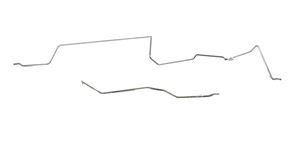 67-68 2 PIECE V-8 FRONT TO REAR GAS LINE- STANDARD STEEL