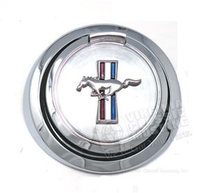 67 Mustang Pop Open Gas Cap with Running Horse Emblem