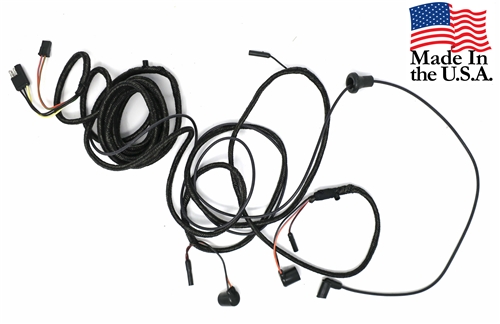 66 COUPE and CONVERTIBLE TAIL LIGHT WIRING HARNESS WITH INTEGRATED TAIL LIGHT PLUGS/BOOTS