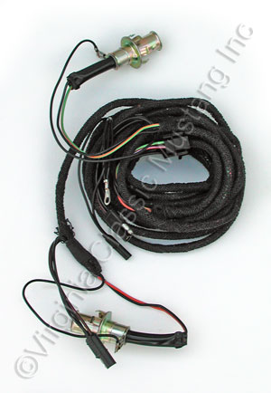 68 COUPE AND CONVERTIBLE TAIL LIGHT WIRING HARNESS WITH NEW BULB SOCKETS