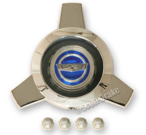 65-66 BLUE CENTER SPINNER FOR WIRE HUBCAP