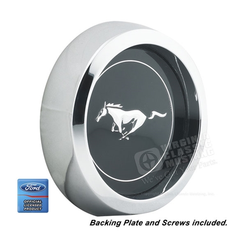 Black Mustang Pony Center for Cast Aluminum Legendary Wheels