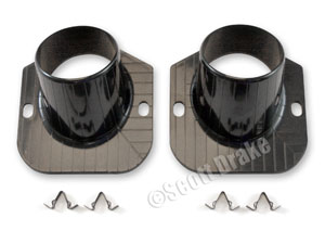 65-66 DEFROSTER DUCTS ONLY-PAIR (WITH CLIPS)