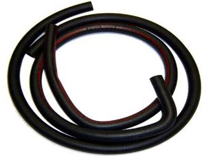 70 AUTOLITE HEATER HOSE WITH 90 DEGREE BEND- RED-STRIPE WITH AIR CONDITIONING-BUILT BEFORE 2/1/70
