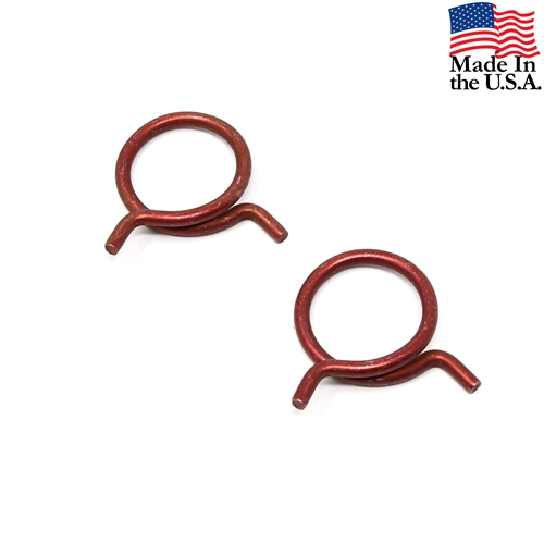 65 and 67-68 Mustang Fastback Quarter Vent Drain Hose Clamp Set - set of 2