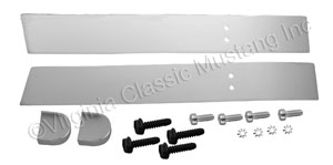 67-68 FASTBACK VENT CHROME SLIDES WITH KNOBS- PAIR