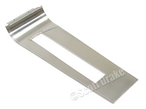 67 TOP CONSOLE SHIFT PLATE FOR AUTOMATIC TRANSMISSION-CHROME AND BRUSHED FINISH