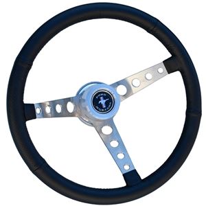 64 1/2 Mustang GT Retro Leather Steering Wheel Assembly