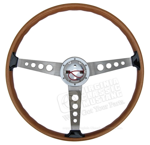 65-73 Real Wood Steering Wheel (Reproduction of the 66-67 Shelby Steering Wheel)
