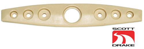 68 STEERING WHEEL HORN PAD-PARCHMENT