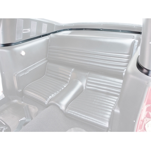 65-66 Fastback Interior Rear Quarter Trim Panel Molding Set