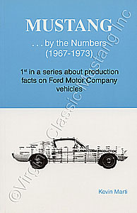 MUSTANG...BY THE NUMBERS BOOK