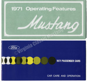 71 OWNERS MANUAL WITH OPERATING FEATURES SLEEVE