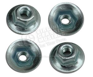 65-70 CORRECT STYLE MOUNTING NUTS FOR PARKING LIGHT, BACK-UP LIGHT, TAIL LIGHTS SET OF 4