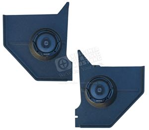 65-66 Mustang Coupe and Fastback Kick Panels w/ Kenwood Speakers - Pair