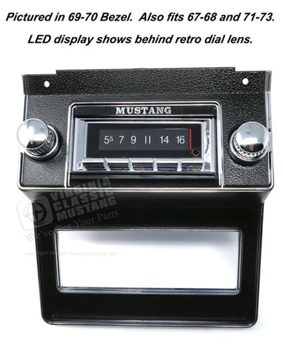67-73 Mustang AM/FM Stereo with built in Bluetooth
