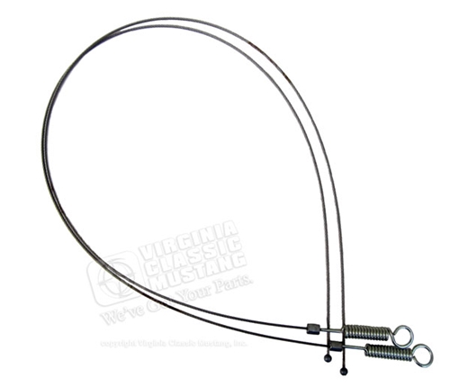 65-68 SPRING TYPE CONVERTIBLE TOP CABLES