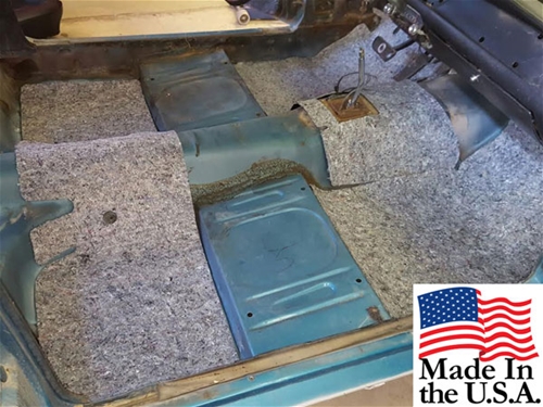 65-73 Mustang Sound Deadener / Heat Barrier / Carpet Underlayment Set - Original Material
