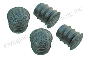 68 BLACK DELUXE ARM REST PAD PLUGS-SET OF 4