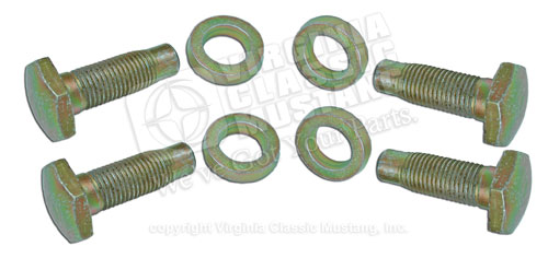 67-68 (BEFORE 2-29-68) REAR SEAT BELT BOLT SET (4 BOLTS AND 4 WASHERS)