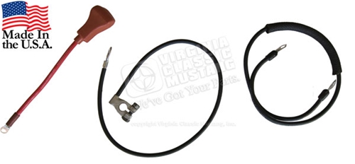 1966 Mustang V8 Battery and Starter Cable Set