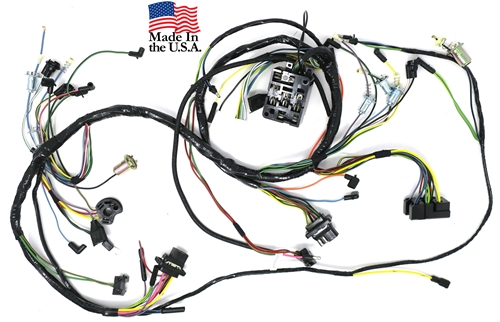 65 Under Dash Wiring Harness-with Lamps-late 3 Speed Heater Motor After 4/1/65