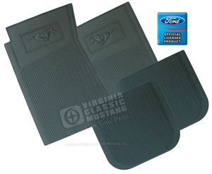 RUBBER PONY FLOOR MATS-SET OF 4 *INDICATE COLOR*