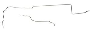 69-70 WITHOUT REAR SWAY BAR-FRONT TO REAR GAS LINE-STAINLESS STEEL