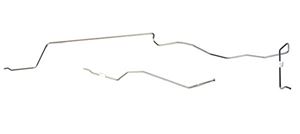 69-70 WITH REAR SWAY BAR V-8 -FRONT TO REAR GAS LINE-STAINLESS STEEL