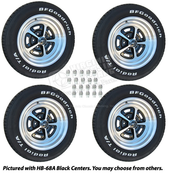 15 x 7 Cast Aluminum Magnum 500 Wheel and Tire Package with 235/60 x 15