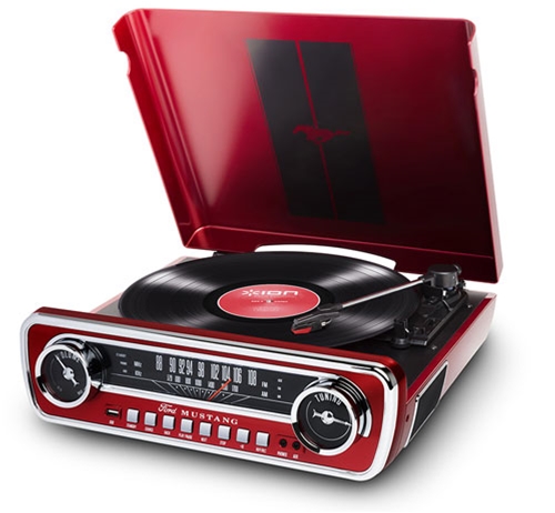 Mustang 4-in-1 retro music center with Turntable, Radio ... 65 ford radio wiring 