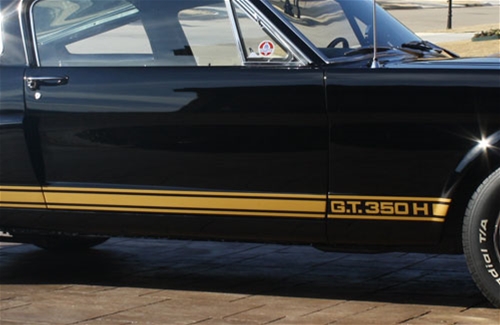 66 Shelby Gold GT 350H Stripe Kit 1966 mustang rear wiring 