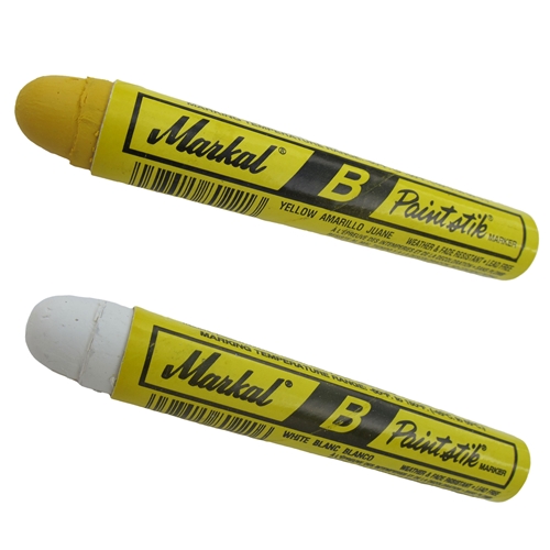 White and Yellow Markal Paint Marker Set