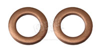 65-66 COPPER WASHERS FOR MUSTANG FRONT BRAKE HOSES - SET OF 2