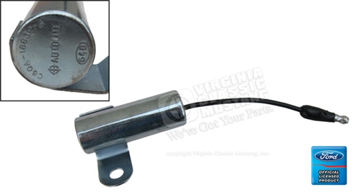 67-71 Mustang and Ford Radio Suppressor / Capacitor at Voltage Regulator C6OA-18832-A Autolite