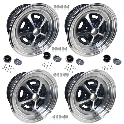 Magnum 500 Wheel Set - Aluminum 15 x 7 and 15 x 8 with centers and lug nuts
