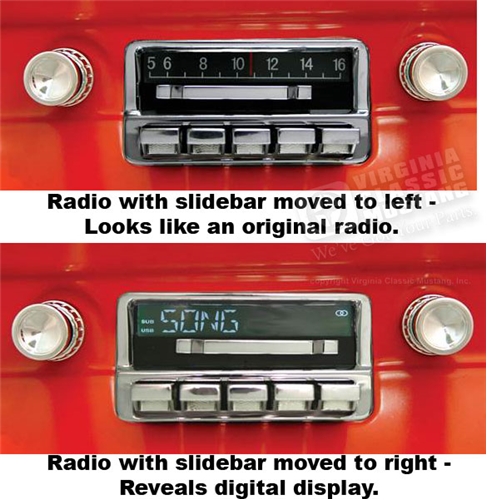 65-66 Mustang AM / FM  / iPod Doc / USB Radio