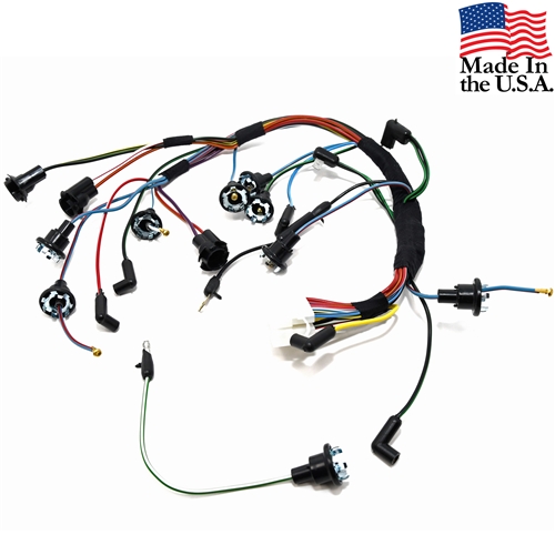 67 INSTRUMENT CLUSTER WIRING HARNESS-USE WITH FACTORY TACH